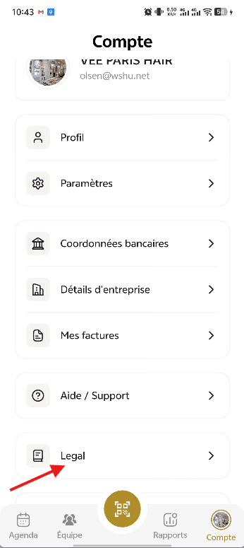 Step 1: Open the Account Section